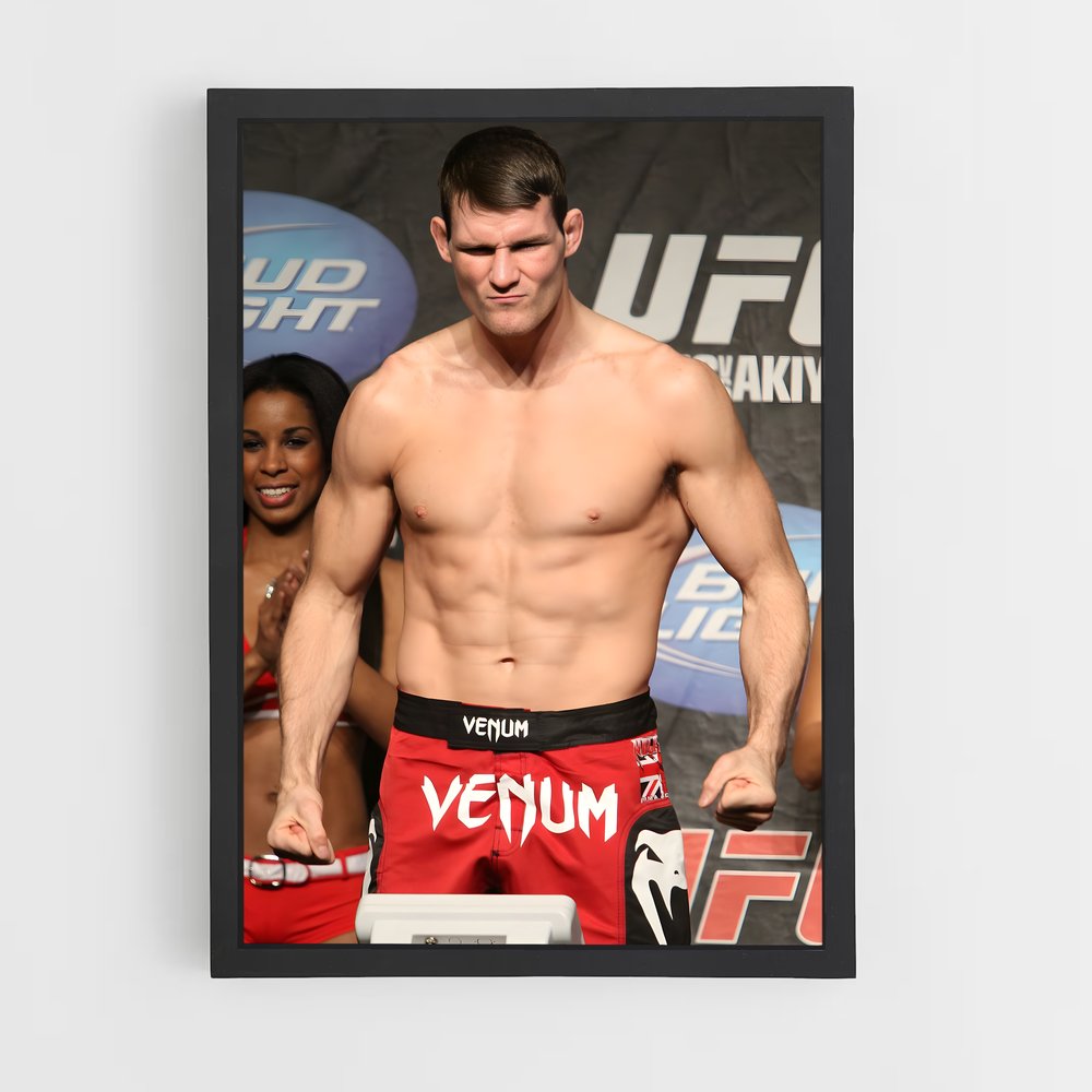Poster Bisping vs Vanderen – affiche MMA (vue 2)